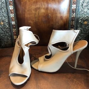 Aquazzura Beige Women's Cutout Heels